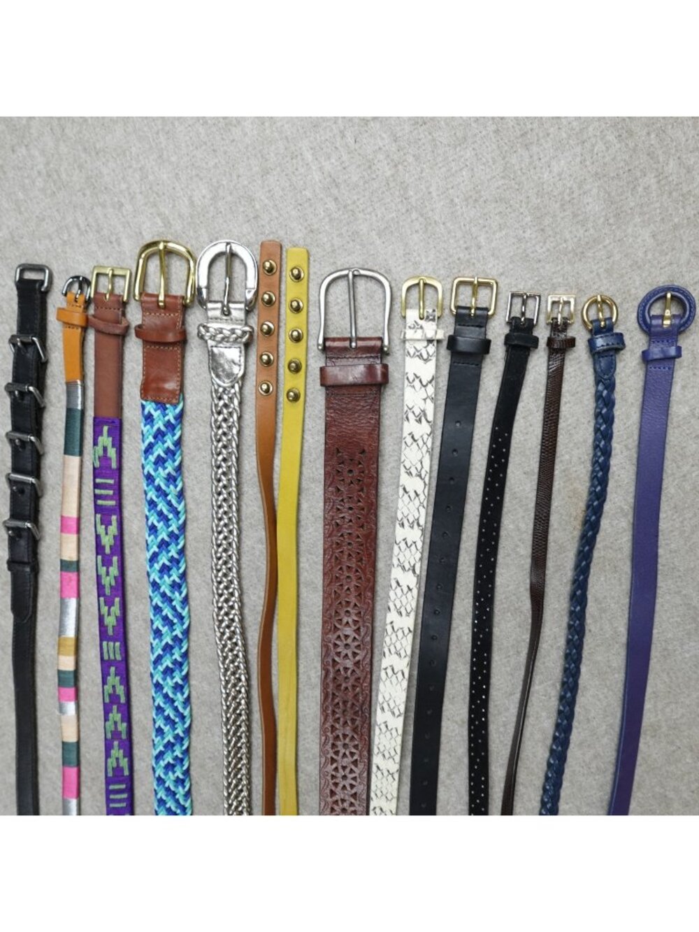 J.Crew Womens Belt Small Leather Woven Lot of 14